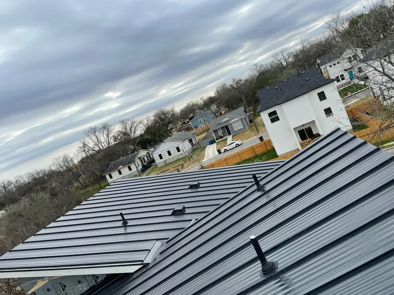 Standing seam metal roof panels with vents for Skylight Repair in West Dundee